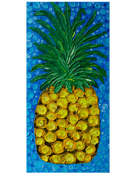 Textured Pineapple with Bubbles
